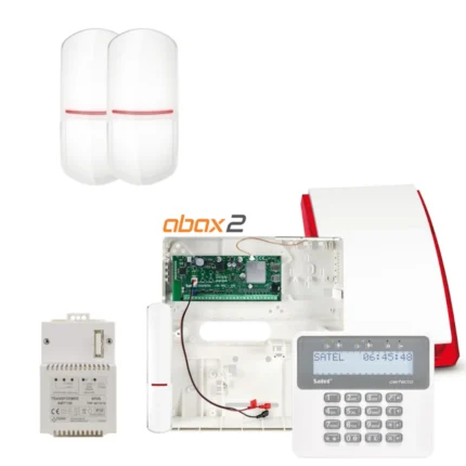 Bezprzewodowy zestaw alarmowy Satel Perfecta 64M ABAX2 Slim Line 2xPIR